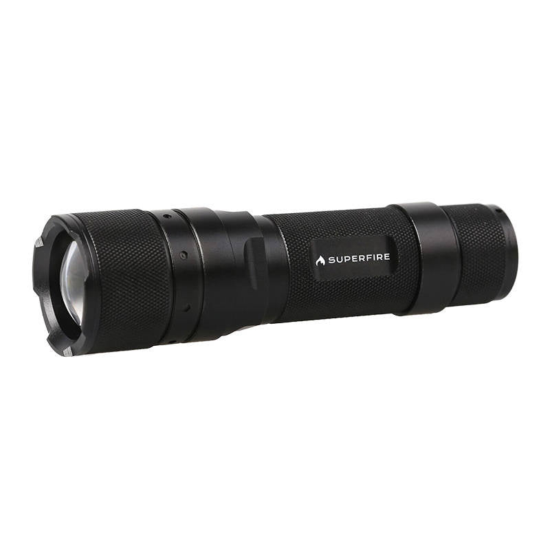 Φακός Superfire F3-L2 – 570 lm, 260 μ., 5 λειτουργίες, λειτουργία ζουμ