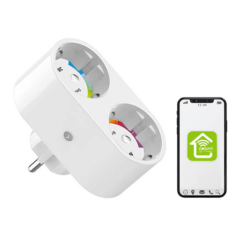 Gosund Διπλή Έξυπνη Πρίζα Εξωτερική WiFi SP211 3500W Tuya (Λευκό)