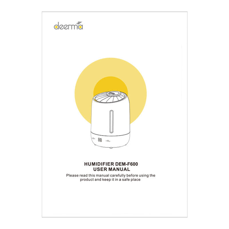 Deerma Υγραντήρας Αέρα Ultrasonic F600 (Λευκό)