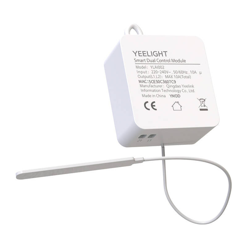 Yeelight Έξυπνος Ενδιάμεσος Διακόπτης Smart Dual Control Module (Λευκό)