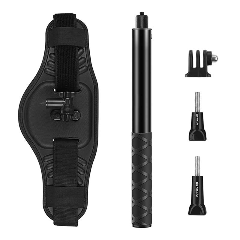 Photo belt Puluz with selfie stick for sports cameras (DJI Action, GoPro, Insta360)