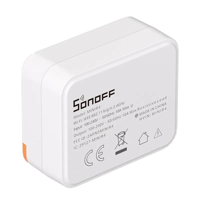 Sonoff Έξυπνος Ενδιάμεσος Διακόπτης WiFi MINIR4 (Λευκό)