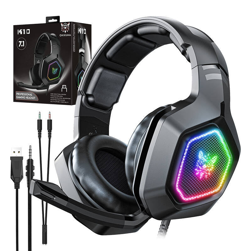 ONIKUMA Ακουστικά Gaming K10 (Μαύρο)