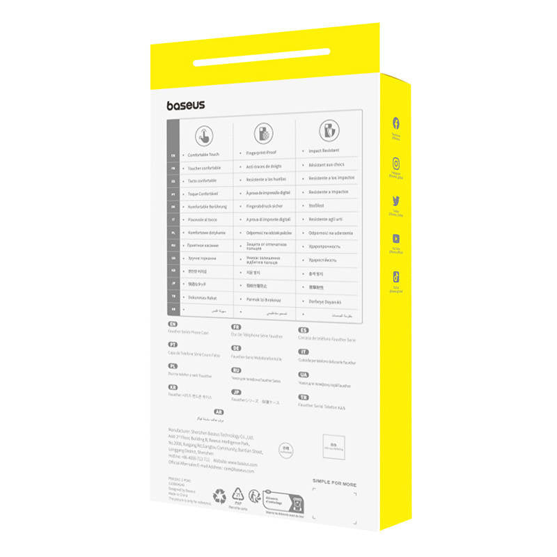 Baseus Μαγνητική Θήκη Τηλεφώνου Fauxther Series για iPhone 15 Plus (Πορτοκαλί)