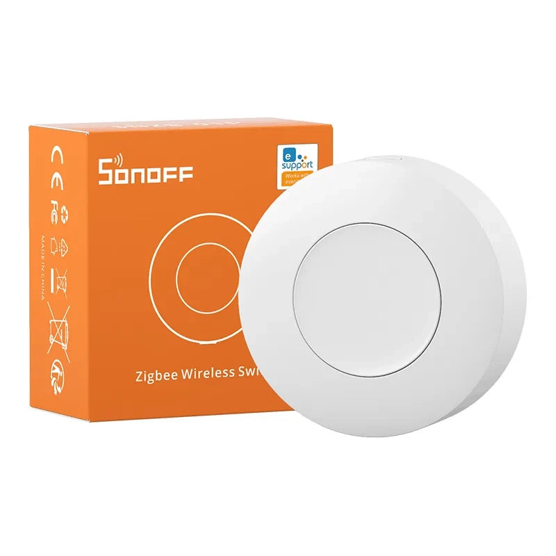 Sonoff Έξυπνος Ασύρματος Διακόπτης Zigbee SNZB-01P (Λευκό)