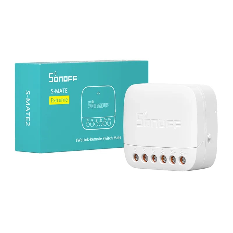 Sonoff Ενδιάμεσος Διακόπτης Smart Switch S-MATE2 WiFi (No Neutral) (Λευκό)