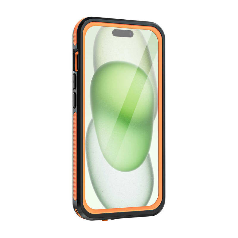 Waterproof case with touchable screen Telesin for iPhone 15