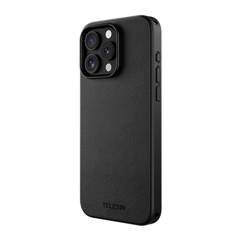Phone case with magnetic lens frame Telesin for iPhone 15 Pro Max