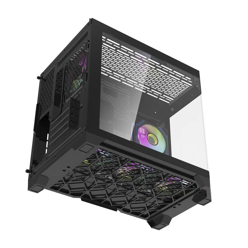 Darkflash Computer Case FT418 + 6 aRGB fans (black)