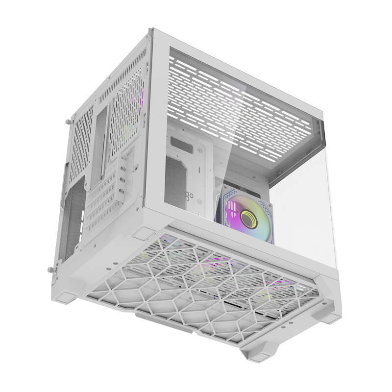 Darkflash Computer Case FT418 + 6 aRGB fans (white)