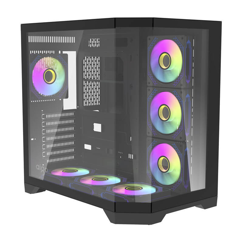 Darkflash Computer Case FT418 PRO + 7 aRGB fans (black)