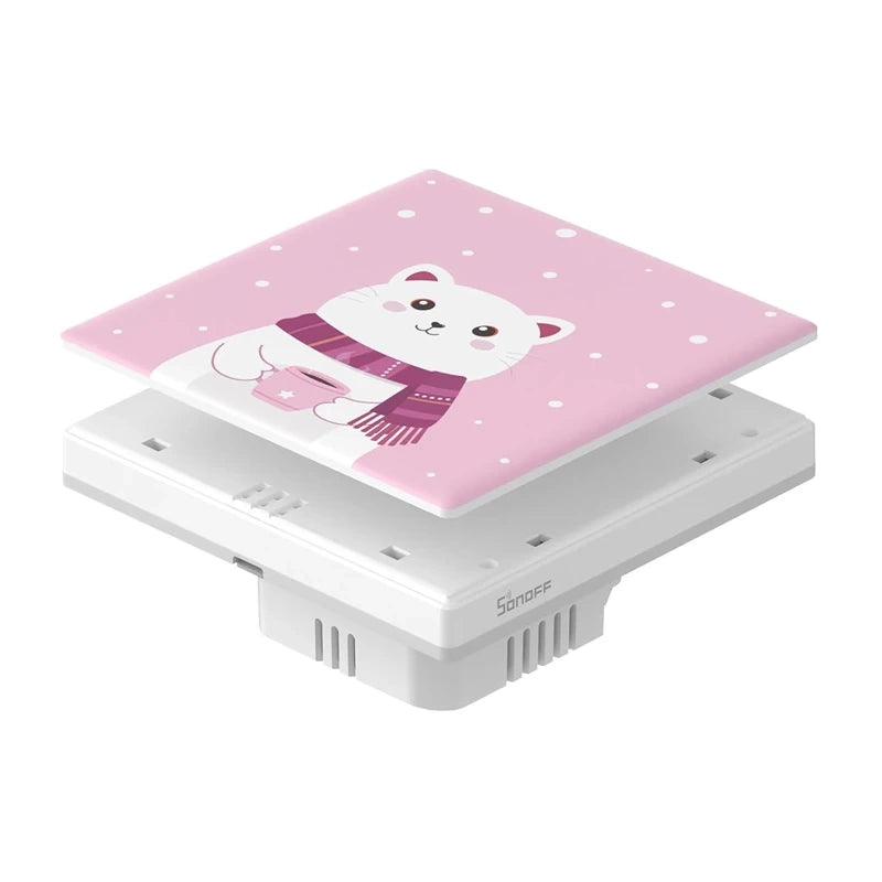 Decorative cover / panel for T5 touch wall switch SONOFF Cartoon 1C