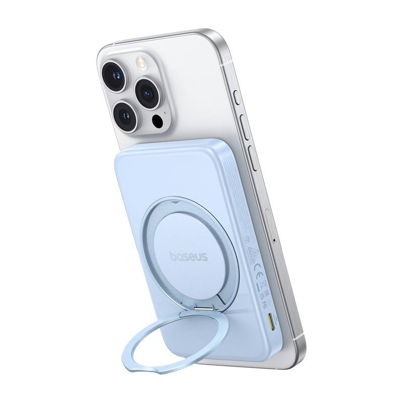 Baseus PicoGo Qi2 powerbak with stand 5000mAh 20W (blue)