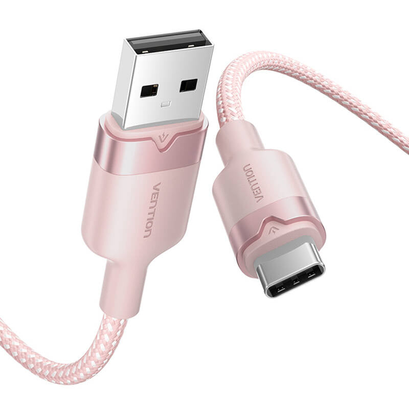 USB 2.0 A Male to C Male 3A Cable Vention CTNPH 2M (Pink)