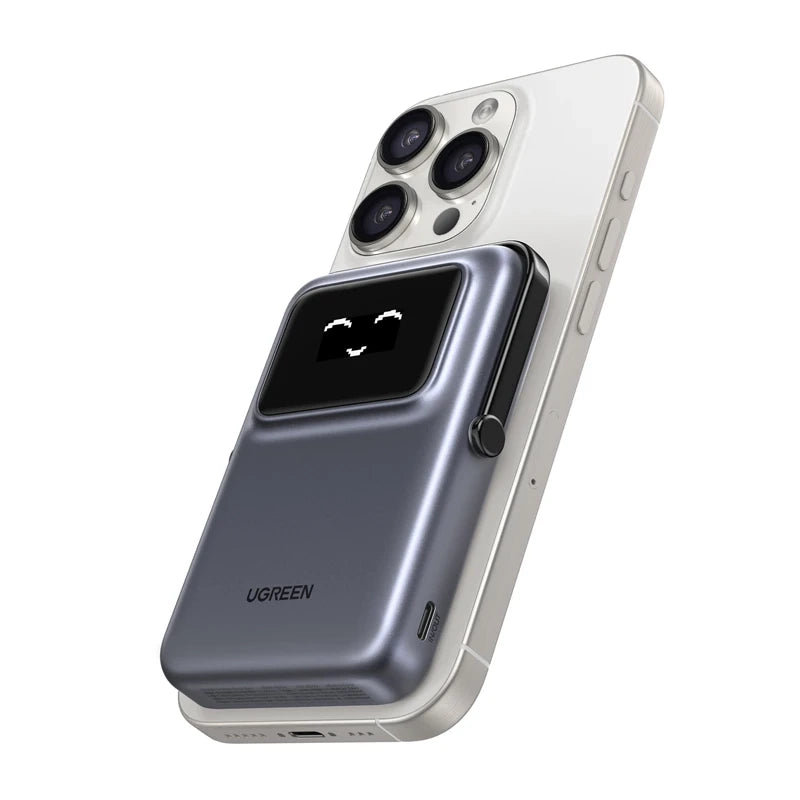 Magnetic Power Bank UNO Ugreen PB764 10000mAh Grey