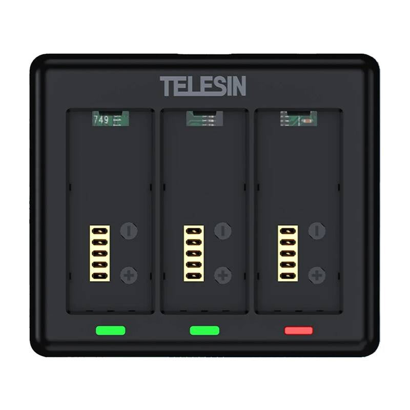 Charger For 3 Batteries For GoPro HERO 13 Telesin (S0-BCG-12-TGP)