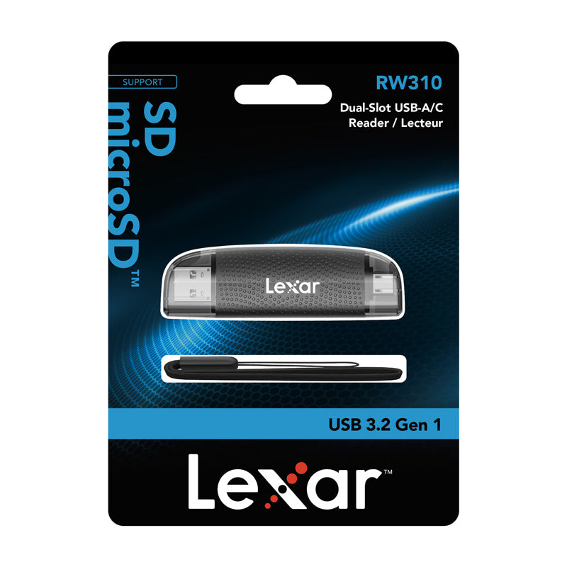 Memory card reader Lexar LRW310X Dual USB-A/C micro SD, SD USB 3.1