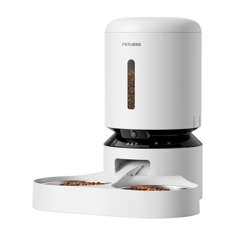 Petlibro Granary Camera Feeder Dobule Tray, 5L (white)