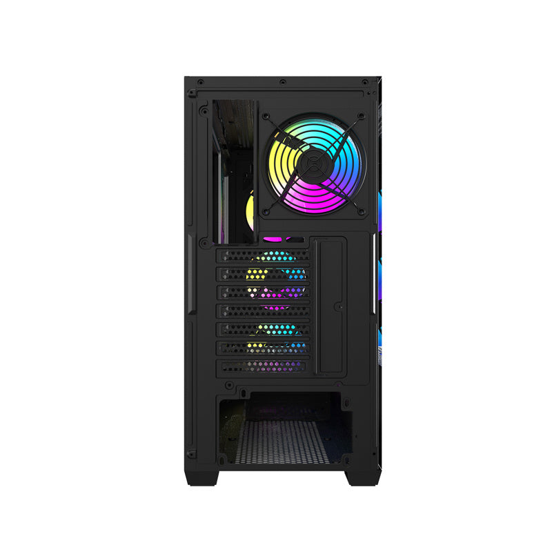 darkFlash DS900WD ATX PC Case with 4 fans (Black)