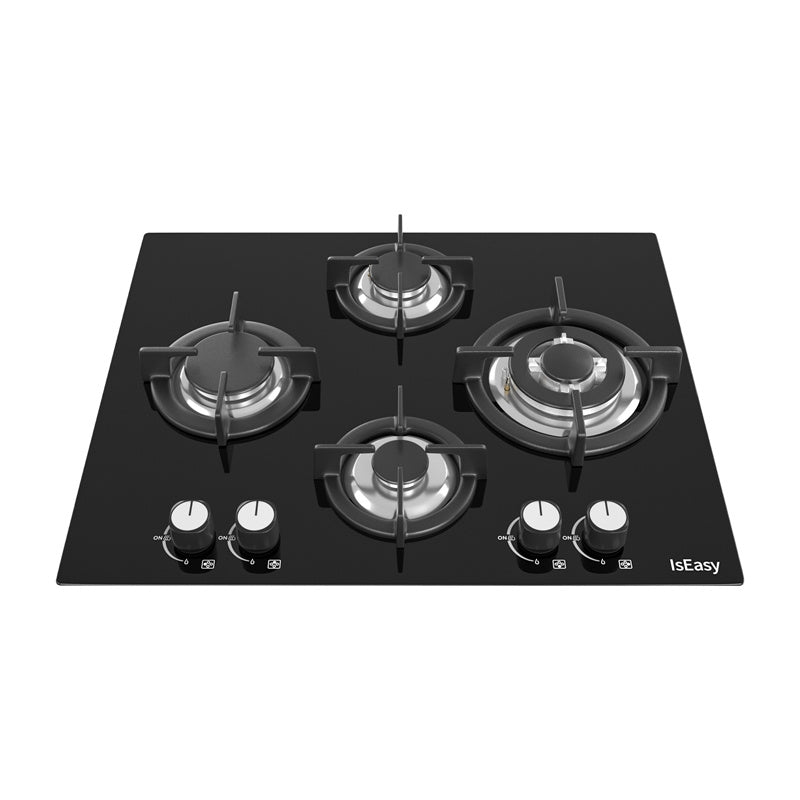 IsEasy Four-zones glass panel gas stove MGBG-604B