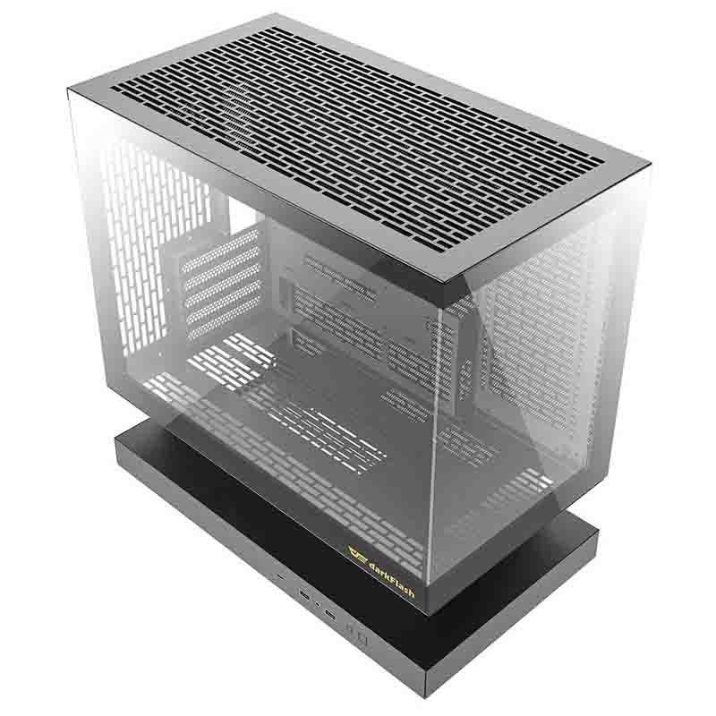 DarkFlash Computer Case F1 Black with 6 ARGB fans