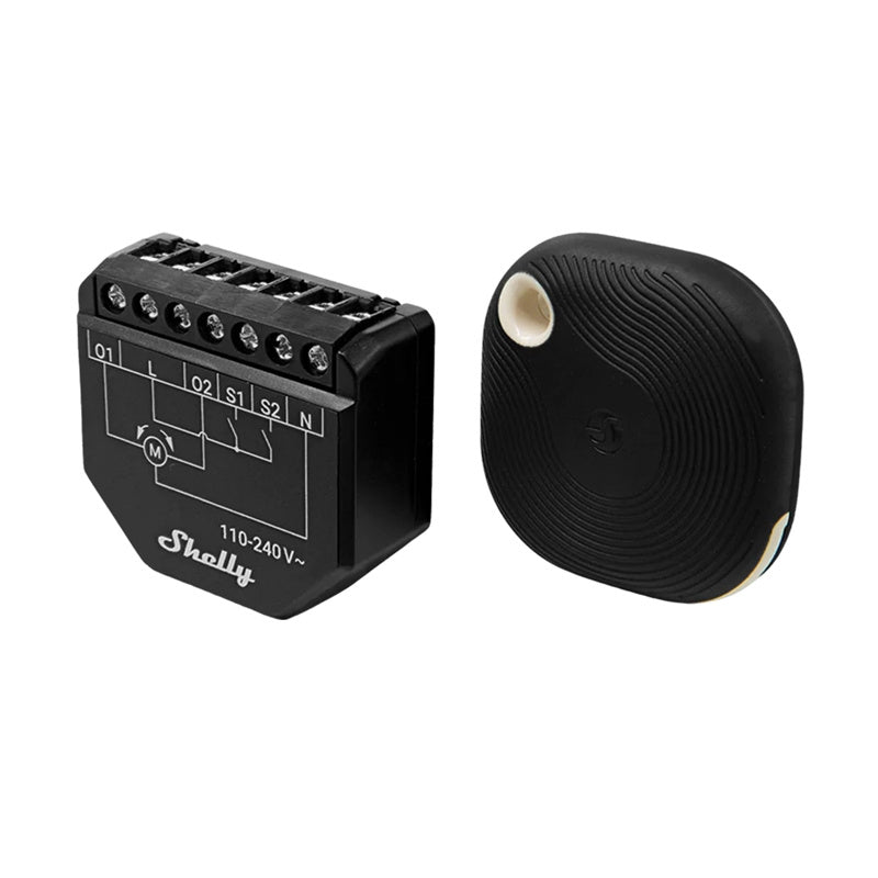 Blind/curtain WiFi controller Shelly Shutter + BLU Button Tough 1