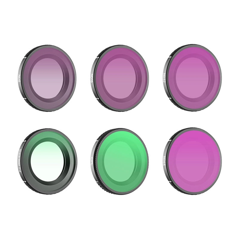 Lens Filter Set – Sunnylife 6pcs 1/4 Black Mist + CPL + ND8 + ND16 + ND32 + ND64 for Osmo Nano