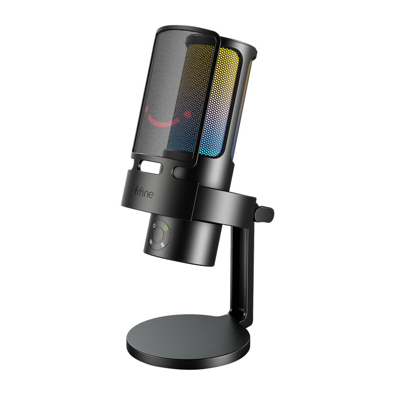 Fifine Condenser microphone A8 with stand (black)