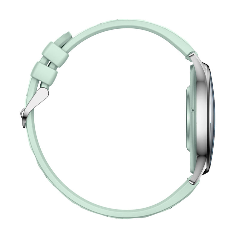 Smart Watch COLMI L28 (Silver-Green + green leather strap)