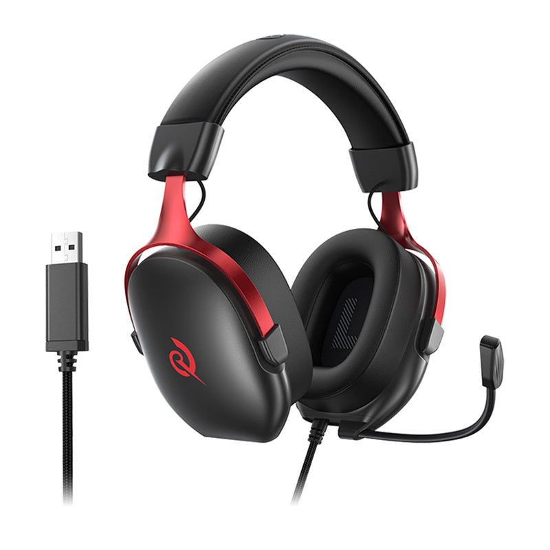 QCY Gaming Headphon Heroad VN200 black red
