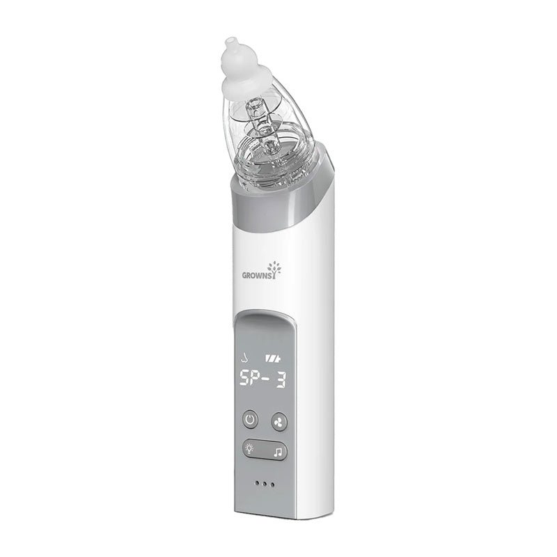 Grownsy Nasal Aspirator with 3 Silicone Tips (grey)