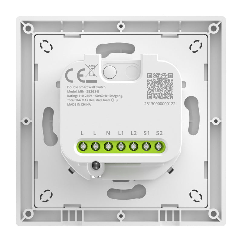 Dual-Channel Wall Switch SONOFF MINI-ZB2GS-E ZigBee