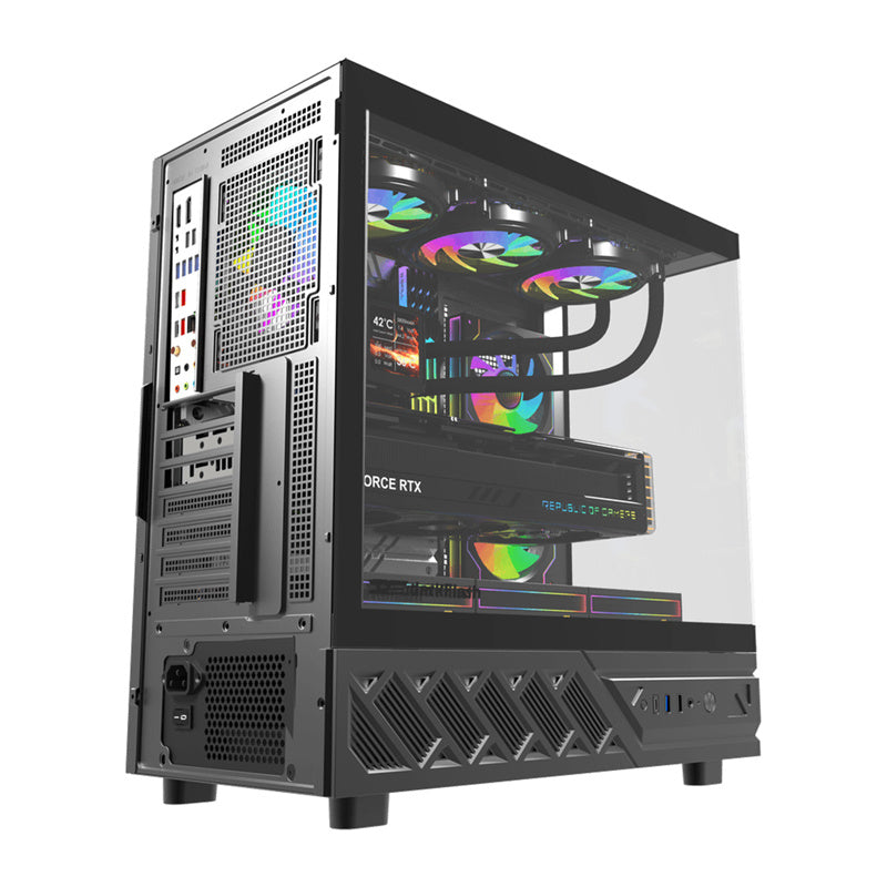 DarkFlash Computer Case DS950+screen Black (+6 Fans)