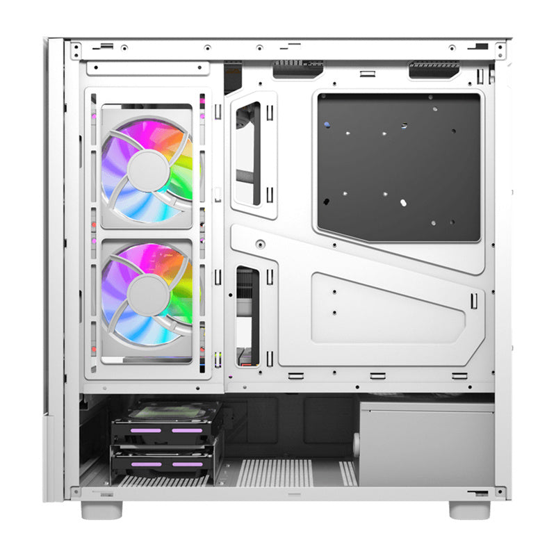 DarkFlash Computer Case DS950+screen White (+6 Fans)