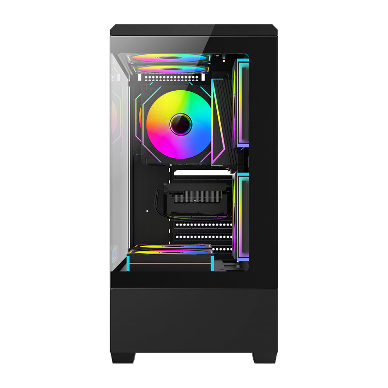 DarkFlash Computer Case C365 Black (+5 Fans)