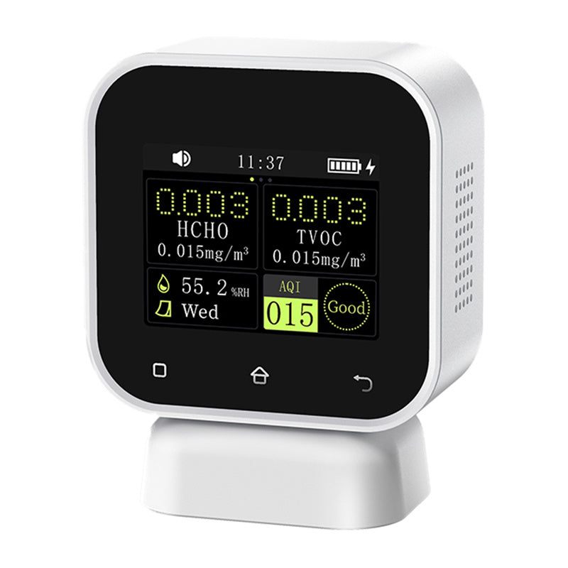 FNIRSI 4-IN-1 Indoor Air Quality Monitor Touchscreen Formaldehyde Detector SFD-02