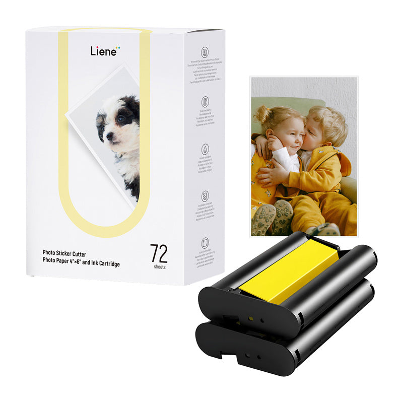 Liene Photo Paper 4x6" for PixCut photo printer, 72pcs