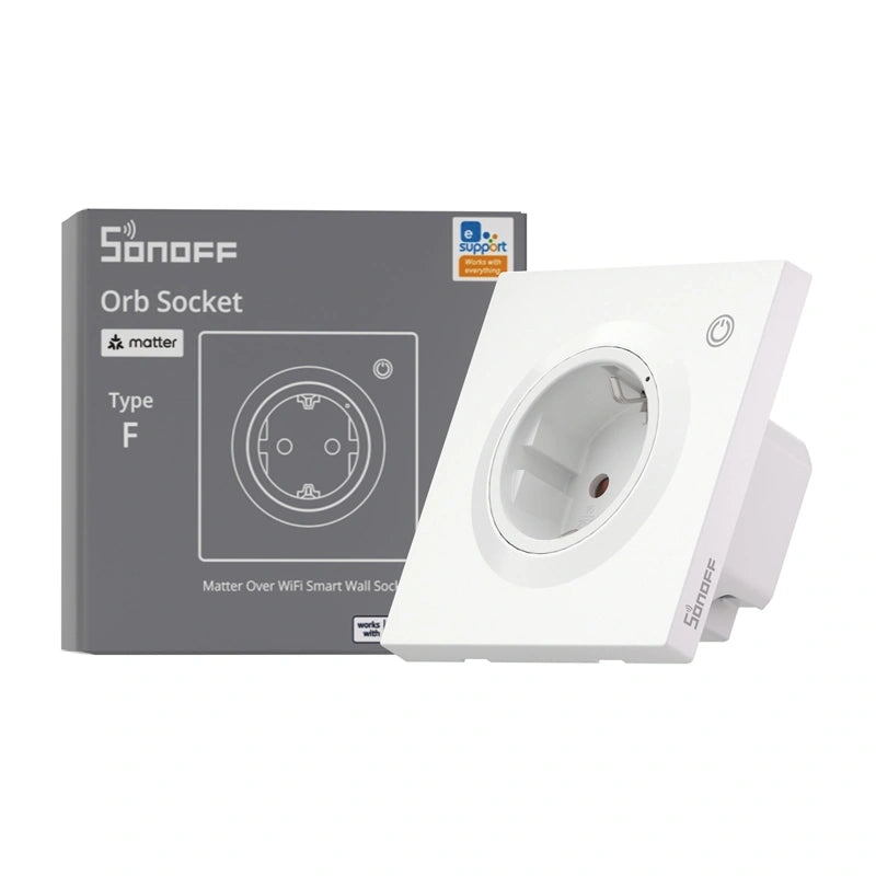 Smart wall socket Sonoff WS01TPF-E WiFi (type F)