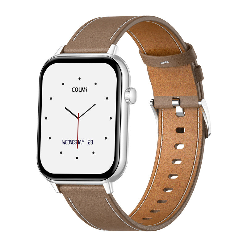 COLMI C28 Smartwatch Silver + brown leather
