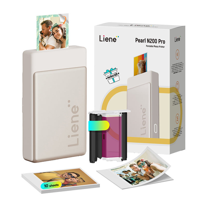 Liene Pearl N200 Pro 2x3 Inch Photo Printer, with