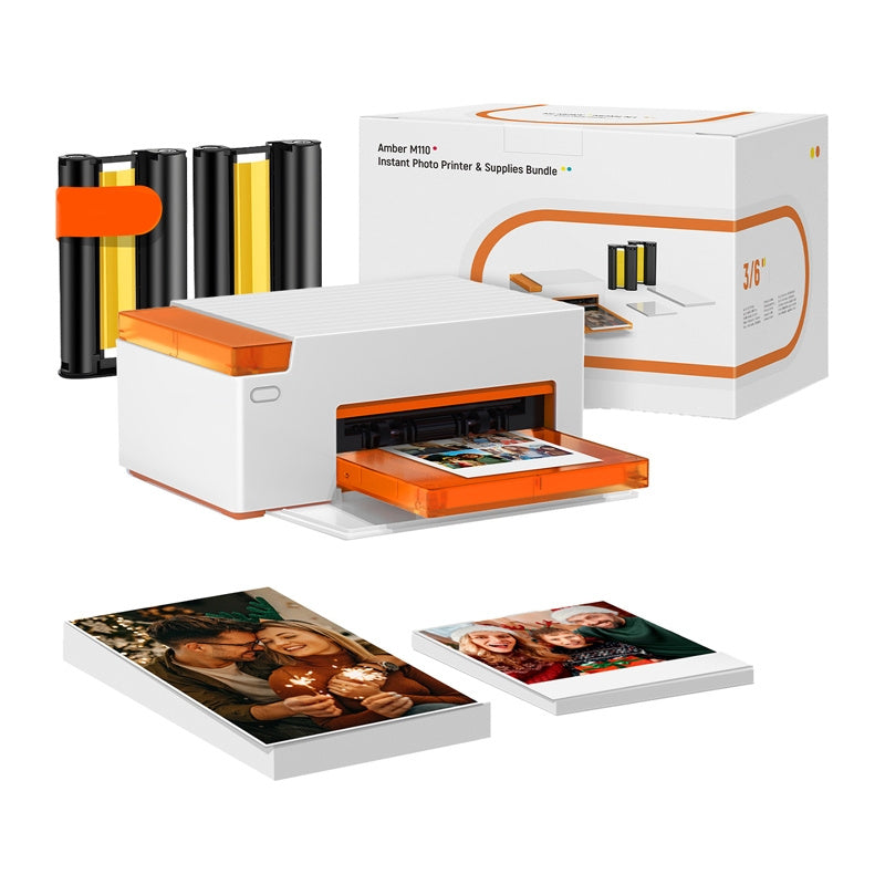Amber M110 4x6 Inch Photo Printer with 60 4x6 pape