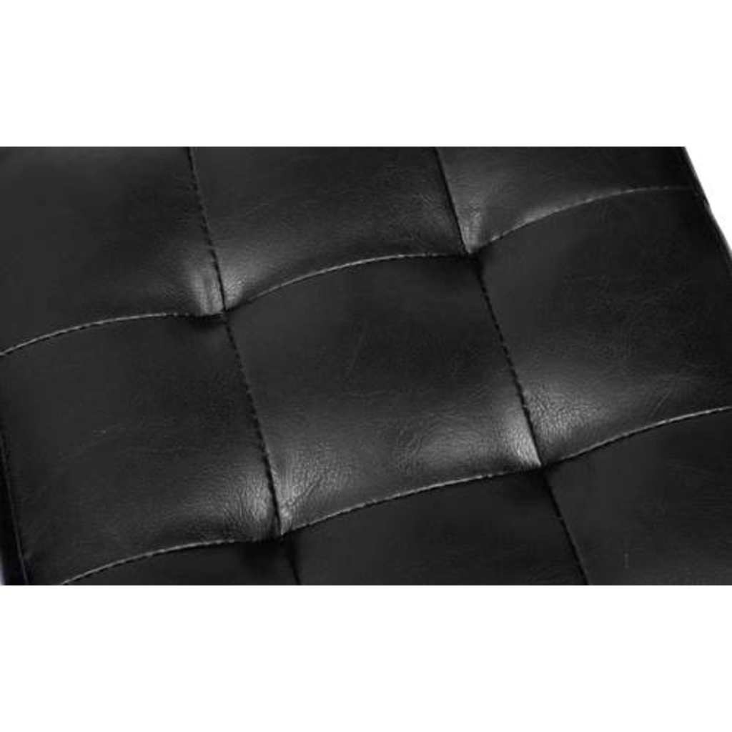 vidaXL Σκαμπό Τετράγωνα Μαύρα