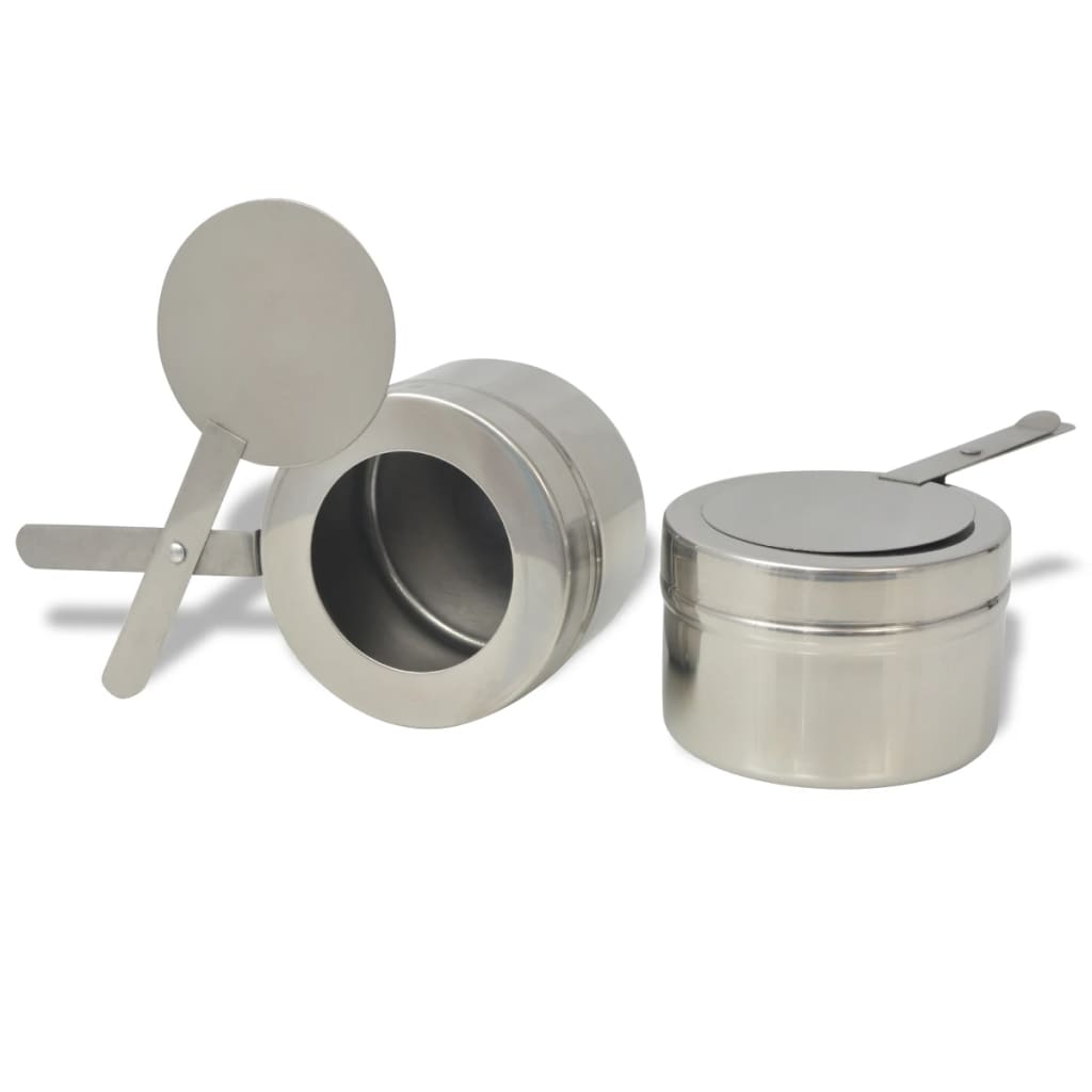 vidaXL Σετ Επιτραπέζιου Μπεν Μαρί 2 τεμ. από Ανοξείδωτο Ατσάλι