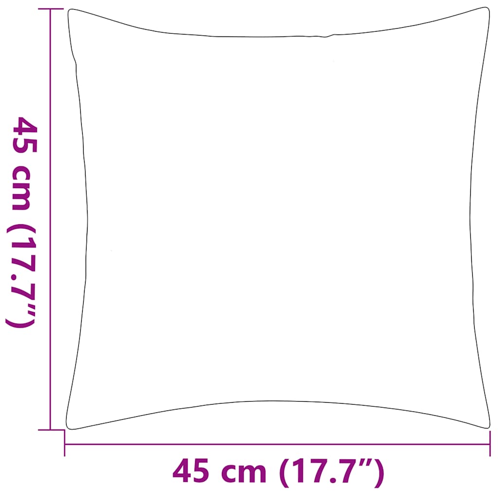 vidaXL Μαξιλάρια Εξωτερικού Χώρου 2 τεμ. Γκρι 45 x 45 εκ.