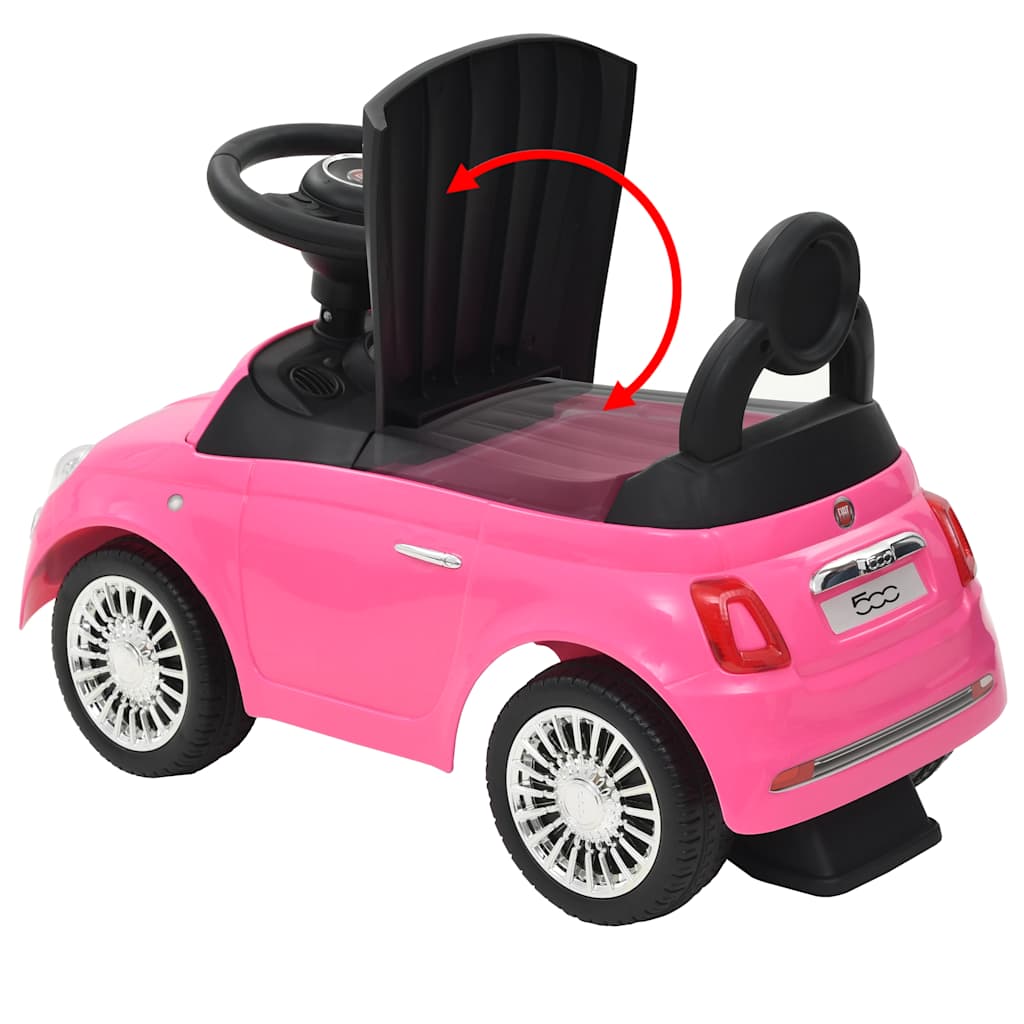 vidaXL Περπατούρα Fiat 500 Ροζ