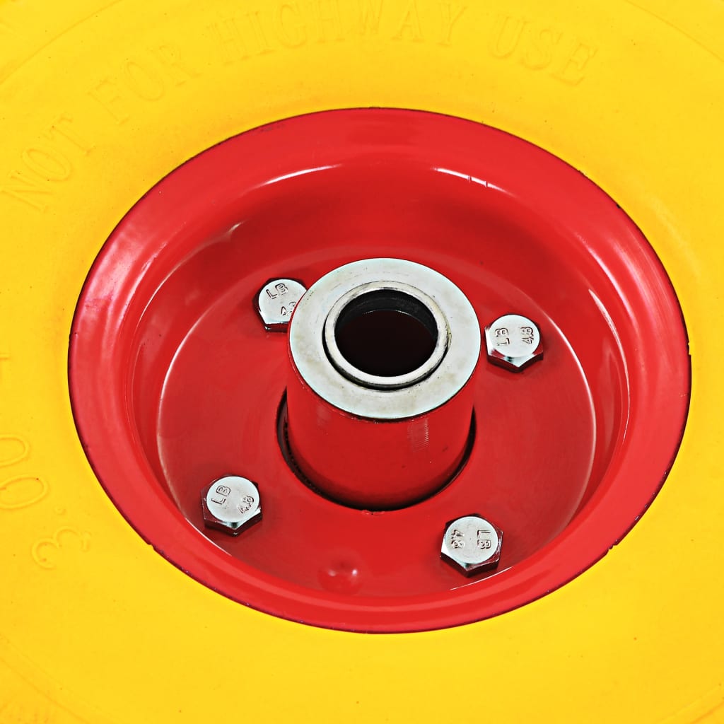 vidaXL Ρόδες για Καρότσια 4 τεμ. 3.00-4 (245x82) Συμπαγής Πολυουρεθάνη