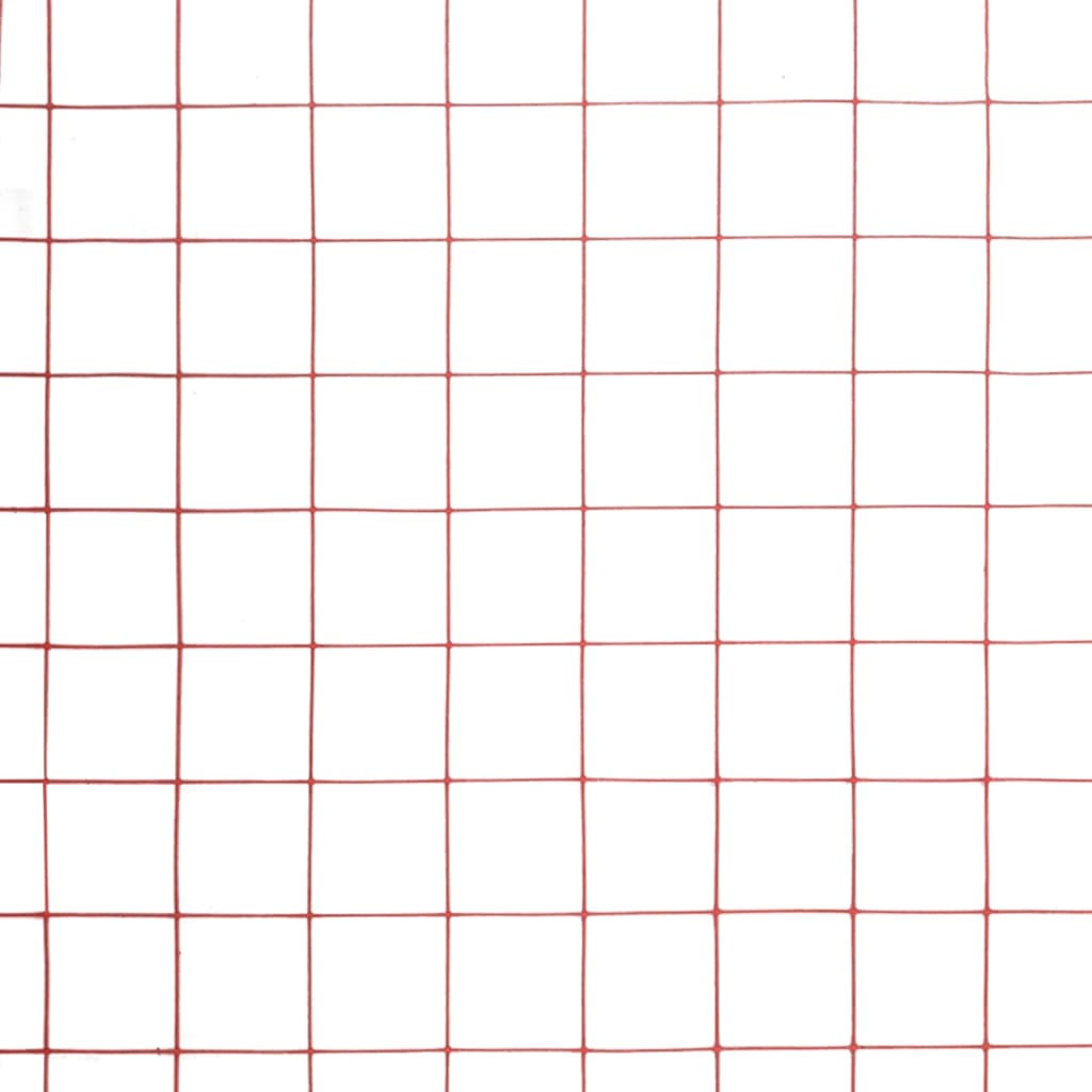 vidaXL Συρματόπλεγμα Κόκκινο 25x0,5 μ. Ατσάλι με Επικάλυψη PVC