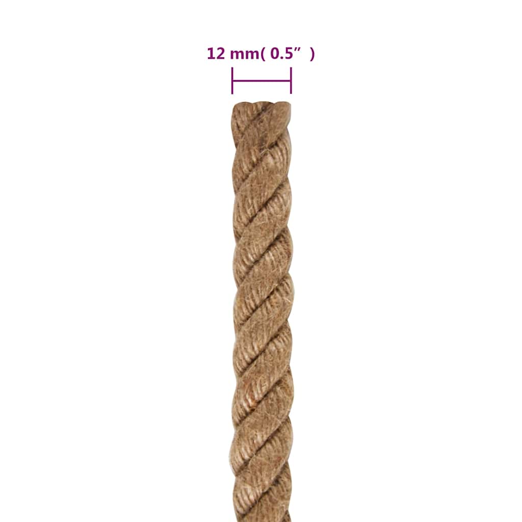 vidaXL Σχοινί 12 χιλ. / 250 μ. από 100% Γιούτα