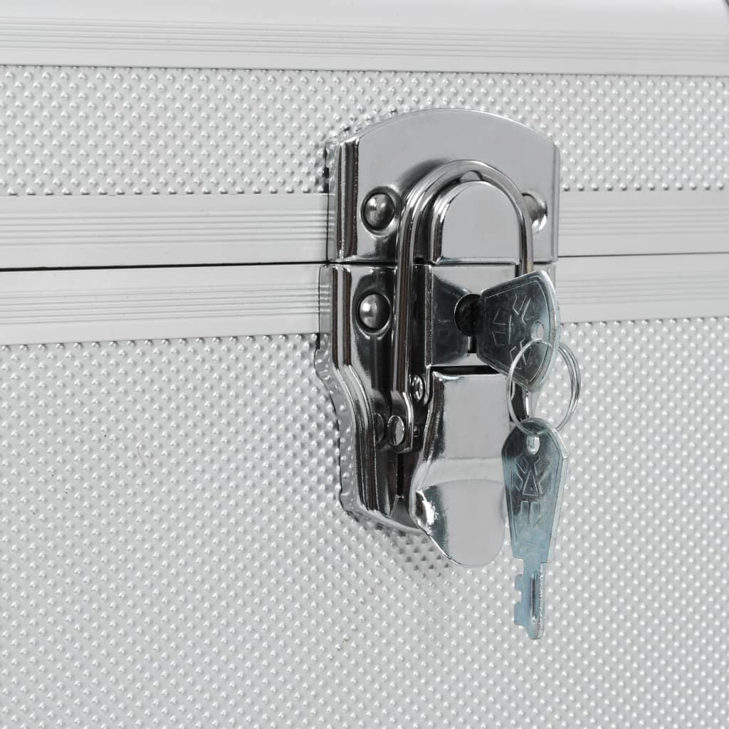 vidaXL Κουτιά Αποθήκευσης 3 τεμ. Ασημί Αλουμινίου