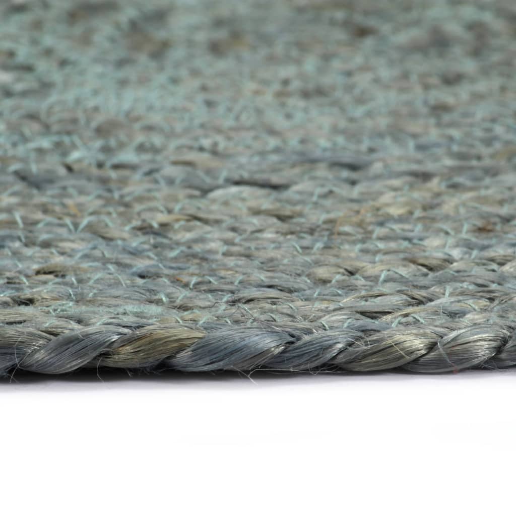 vidaXL Σουπλά Στρογγυλά Απλά 4 τεμ. Πράσινο Λαδί 38 εκ. από Γιούτα